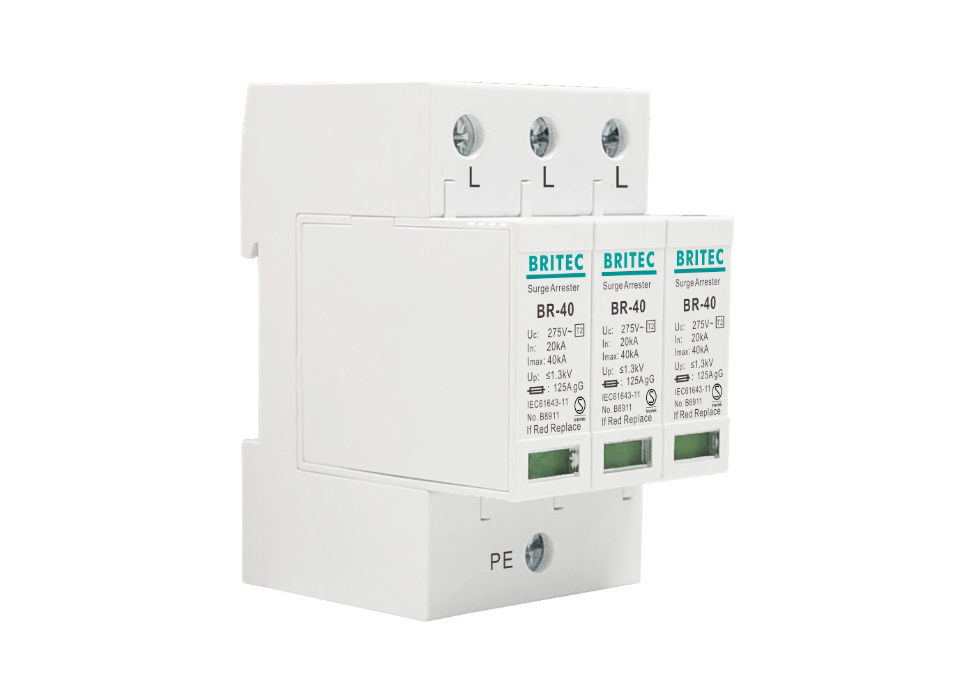 Quality Low Voltage Type 2 Surge Protection Device -40 To 80 ℃ Temperature Range for sale