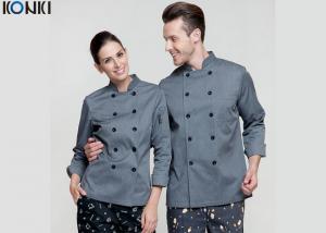 Quality Personalized Chef Cook Uniform Clothes , Slim Fit Double Breasted Suit for sale