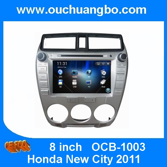 Quality Ouchuangbo Car Radio DVD Auto Stereo AudioSystem for Honda New City 2011 USB iPod SD RDS for sale