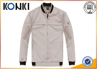Quality Professional Stylish Custom Jackets Grey Scrub Long Sleeve With Logo Printing for sale