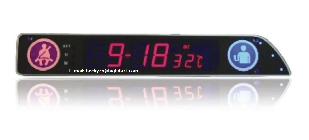 Quality China LED Bus digital clock manufacture Kinglong Bus Coach LED clock for sale