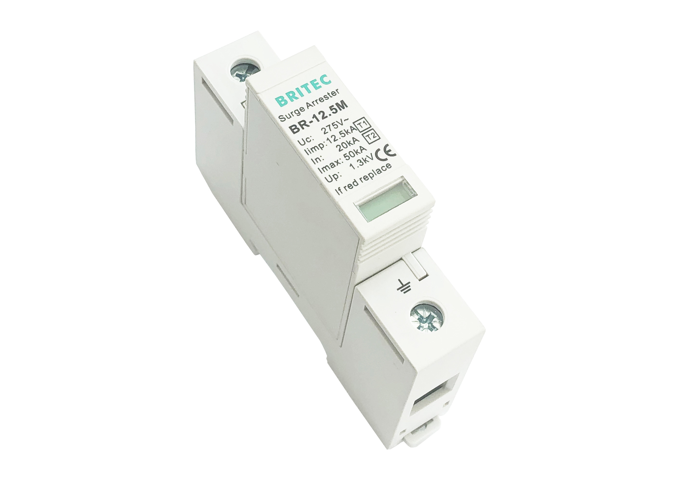 Quality 12.5 Ka Single Phase Type 1 Surge Protection Device Thermalplastic For TN System for sale
