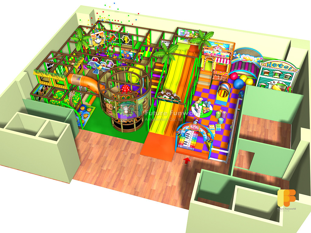 Quality Jungle Theme Project for Kids Indoor Playground FF-20151023-Jun-001-1 for sale