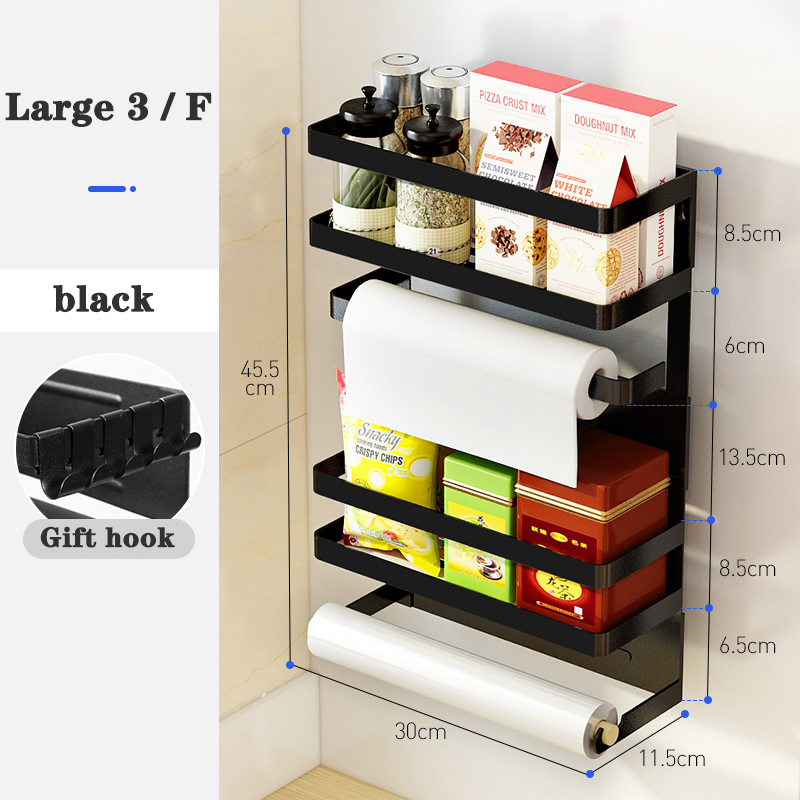 Side wall placement frame magnetic suction free from punching for refrigerator