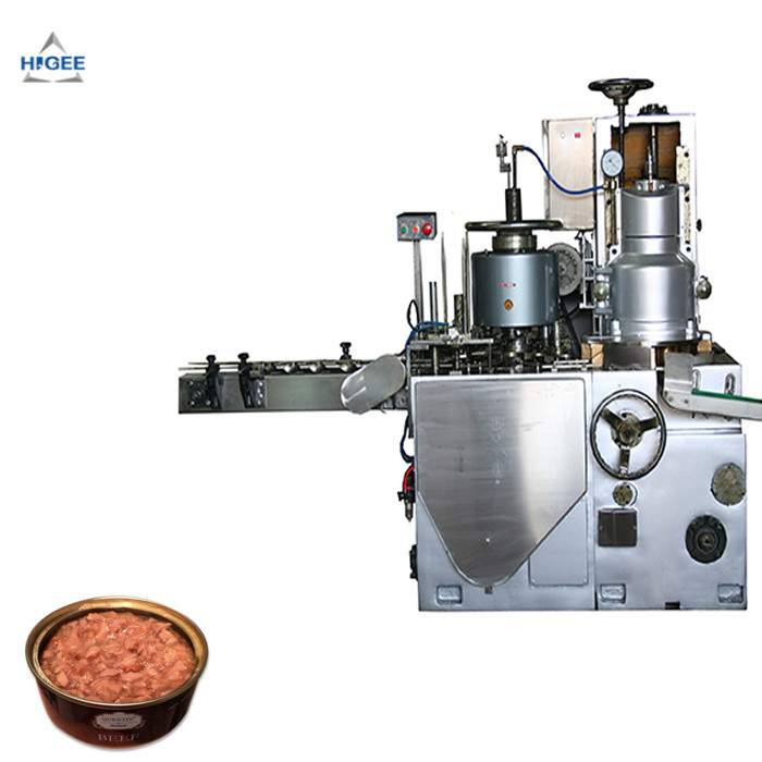 Quality Higee canned pork luncheon meat filling and vacuum sealing machine line for sale