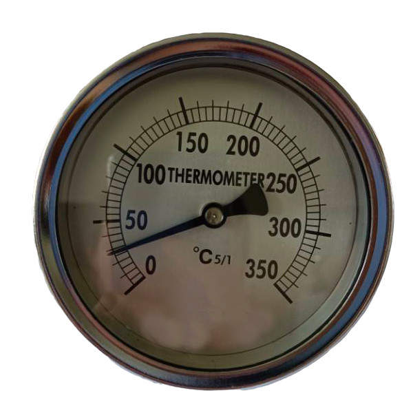 Quality Bimetal Strip 350C 2.5in 60mm Industrial Bimetal Thermometer 1/2 NPT for sale
