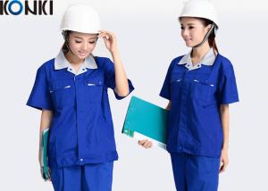 Quality Blue Wear Work Trousers Custom Comfortable Work Uniform For Electrician / Worker for sale