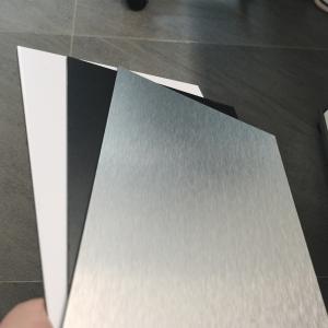 Quality Partition PE Aluminum Composite Panel Flash Silver ACP Sheets For Interior Decoration for sale