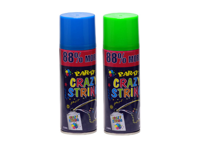 Quality Funny Fluorescent Party String Spray High Extrusion Rate Flammable Low Chemical Odor for sale