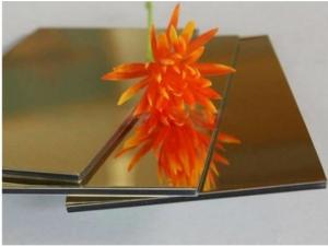 Quality Anti Bacterial Fireproofing Acp Mirror Sheet For External Wall for sale