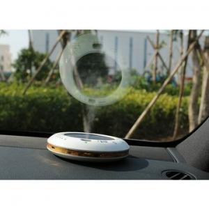 Quality HEPA Anions Car air purifier power from solar and car input white color for sale