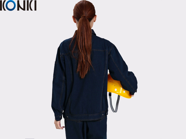 Quality Winter workwear uniform For industrial workers durable denim fabric work suit for sale
