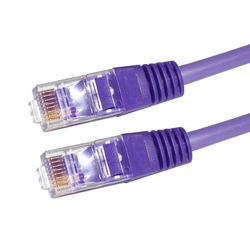 Quality Purple Network Connector Cable Male To Male / Female 22 - 26AWG 3m Lan Cable for sale