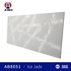 Quality Ice Crack Artifical Quartz Stone Solid Surface 20mm Thickness countertops for sale