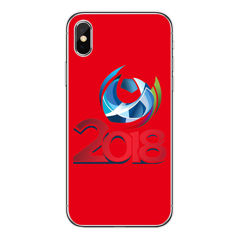 Quality 10PCS MOQ OEM/ODM World Cup Printing Phone Case For iPhone X 8 Plus Protector Mobile Cover Printed TPU Case for sale