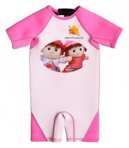 Quality High Quality Girl Neoprene Wetsuit with UV Protection and Cartoon Twin for sale