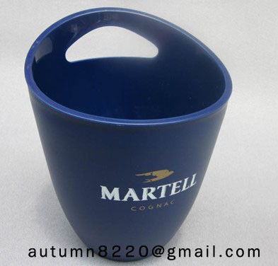 Quality Clear dark blue plastic ice bucket for sale