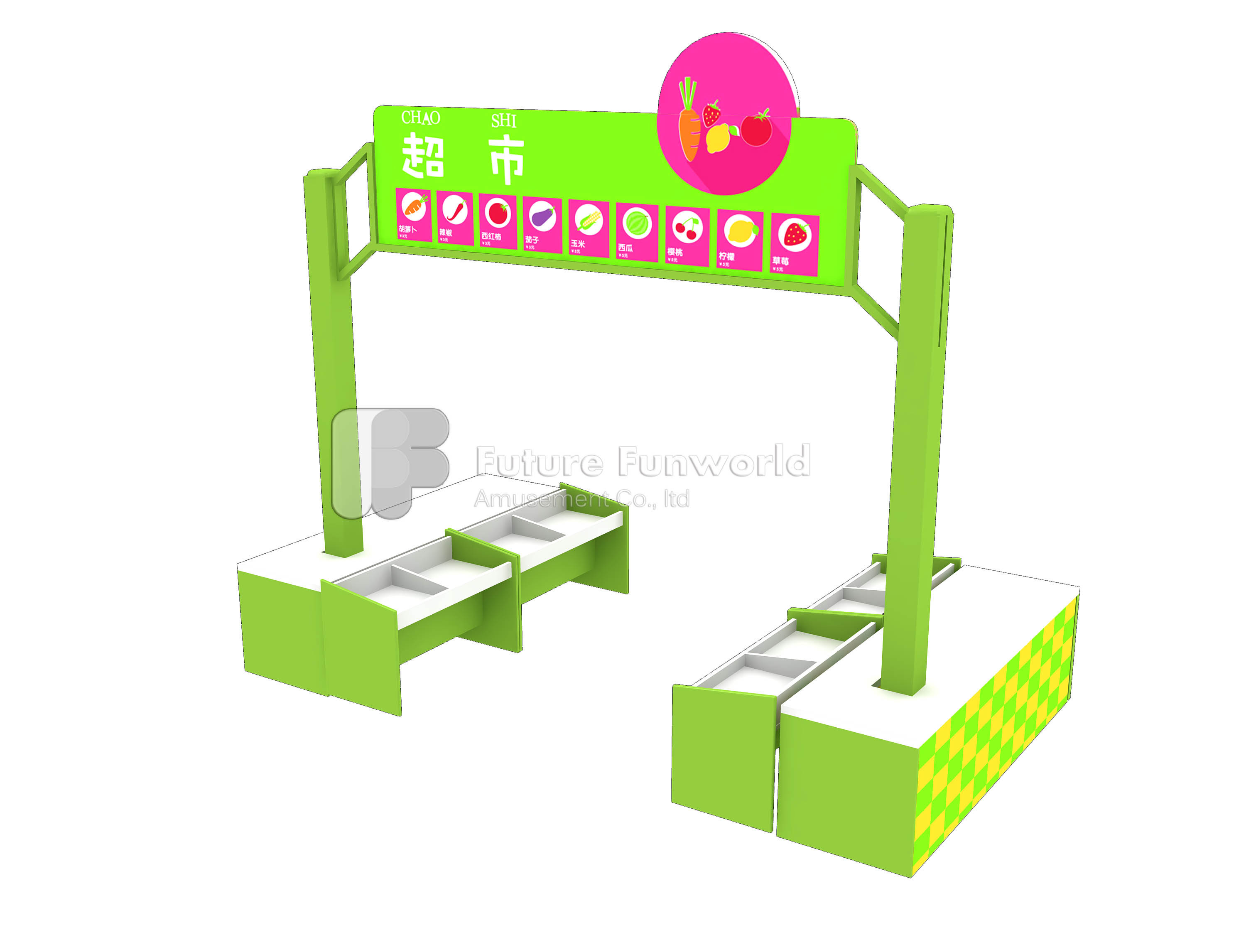Quality Role Play Center--Kids Indoor Playground Equipment--FF-Supermarket for sale