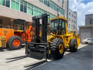 Quality Box Type Frame 20T Load Off Road Forklift For Rough Terrain for sale