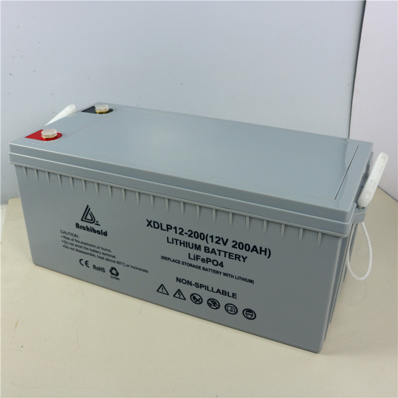 Quality 12.8V 200Ah 12V Deep Cycle solar power battery storage Build in BMS 200A with 3500-8000 Cycles for sale