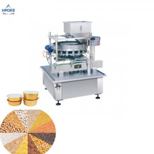 Quality Good taste bowl type oatmeal wheat grain filling and sealing machine line for sale