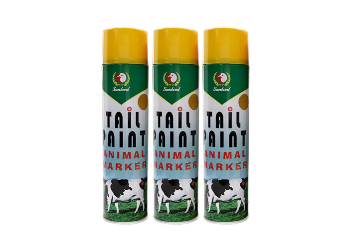 Quality Acrylic Yellow Cattle Animal Marking Paint No Harm To Skin Fading - Resistant for sale