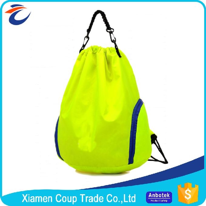 Quality Eco Friendly Washable Coloured Drawstring Bags / Gym Sack Drawstring Bag for sale