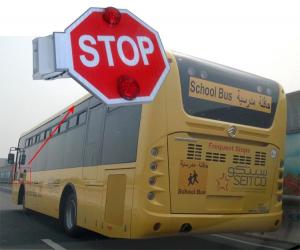 Quality Automatic School bus sign / Electronic stop arm  With Reflective Sheet Built-in Buzzer for sale