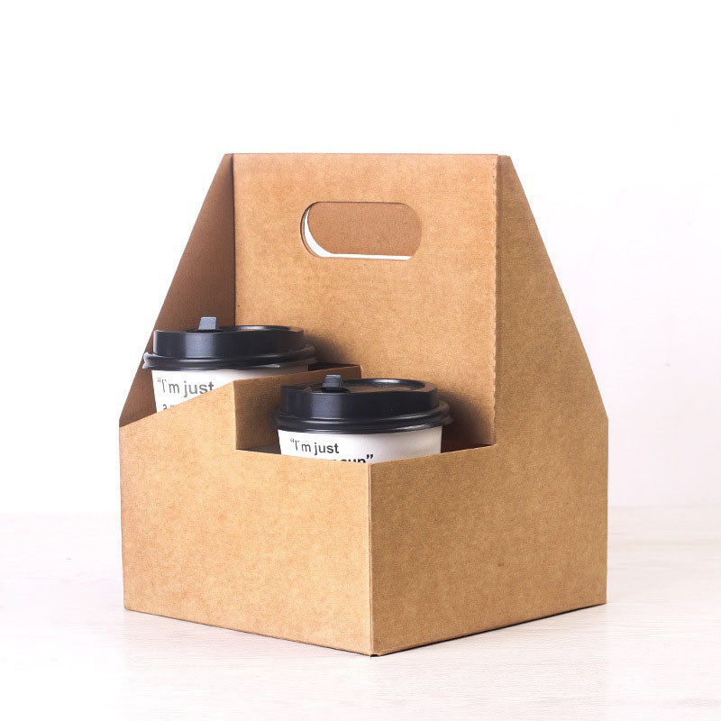 Quality Custom Coffee cup potable paper holder  Cato Environmental protection Colorful box package for sale
