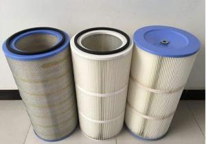 Quality HEPA Air Pleated Filter Cartridge For Dust Collector 0.2 Micron Porosity for sale