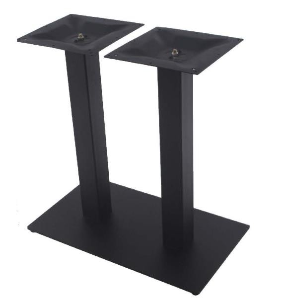 Quality Cast Iron Table Base Sqaure Base Restaurant Table Black Wrinkle Powder Coated for sale