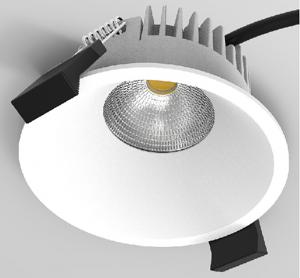 Quality Baffled COB LED Anti Glare Downlight 8W Cutout 83mm Mounting Directly Under Insulation for sale