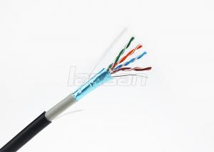 Quality PVC + PE Double Waterproof Category 5e Lan Cable , FTP Ethernet Cable 24AWG for sale