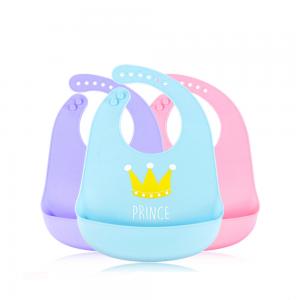 Quality Feeding Silicone Baby Bibs With Ultra Soft Edges Multi Color Easy To Use for sale