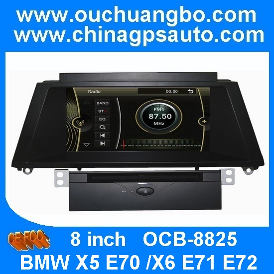 Quality Ouchuangbo car radio gps navigation BMW X5 E70 X6 E71 E7 8 inch HD digital touch screen SD for sale