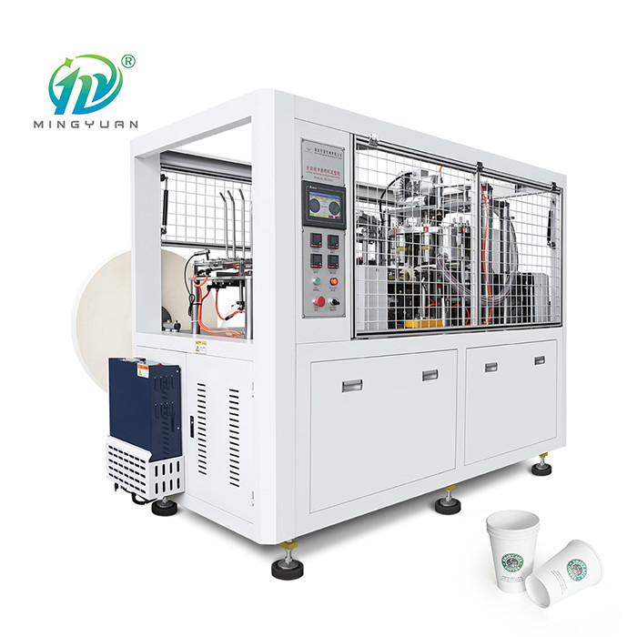 Quality 140 GSM Automatic Paper Cup Making Machine 16 OZ PLC Control for sale