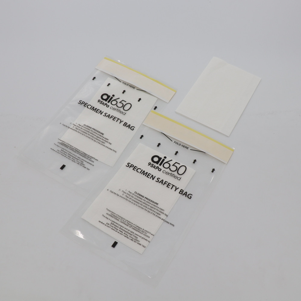 Quality Disposable Clear Plastic Ziplock Medical 95kPa Biohazard Bag Customized for sale