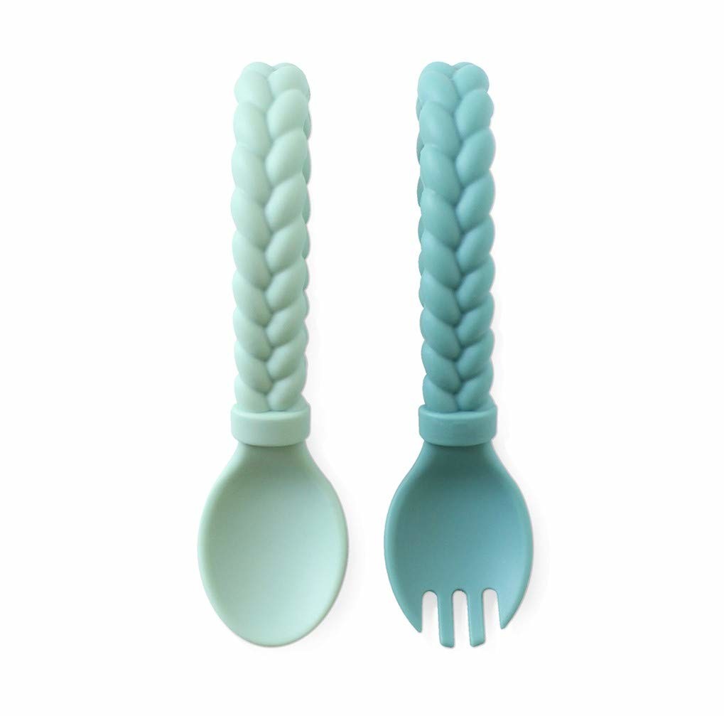 Quality EN14350-2 Soft Silicone Spoon No BPA Exquisite Gift Set for sale