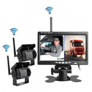 Quality Wireless reversing camera for heavy duty truck, OTR 7inch two channels for sale