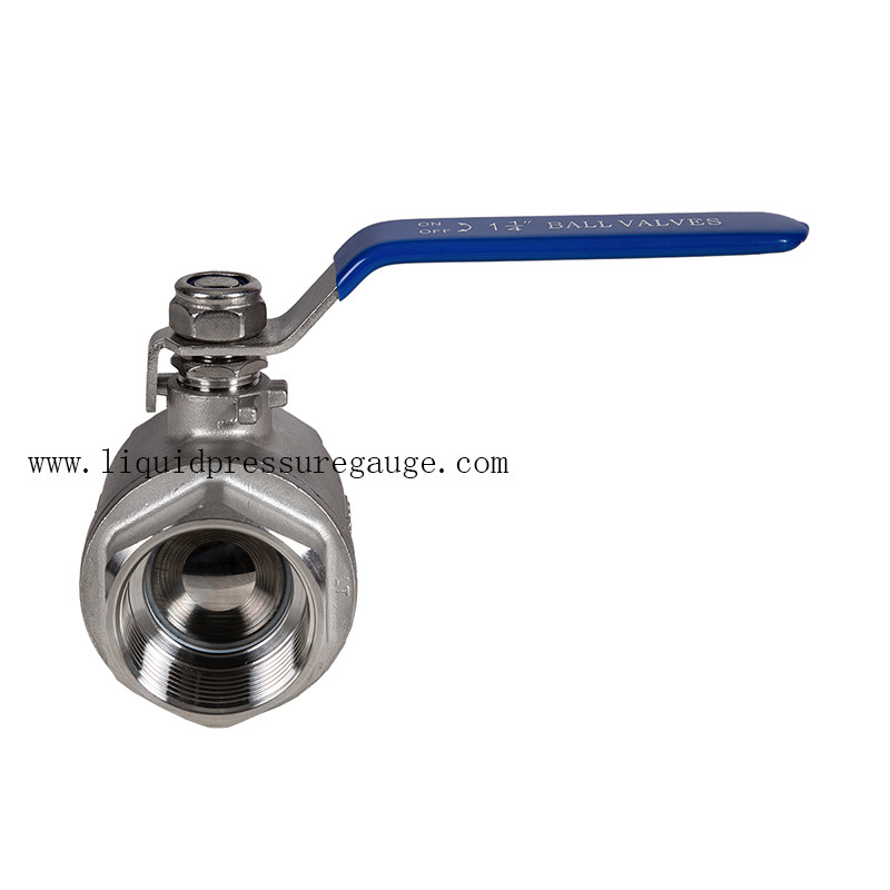 Quality Stainless Steel Instrument Manifold Ball Valve 2 PC 1/4 Inch Female To Female for sale