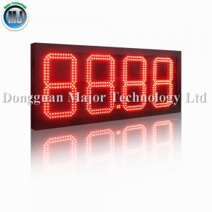 Quality 10inch Digit 8.888 Red Outdoor Waterproof Fuel Price Changer LED Sign for sale