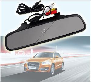 Quality Free from blind spot wireless reverse camera with 4.3 inch rear view mirror display 2.4G for sale