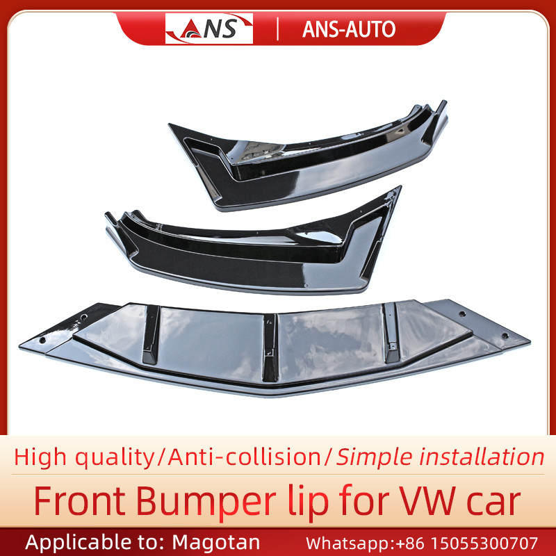 Quality ABS Anti Collision Car Front Bumper Lip For Volkswagen 17-20 Magotan for sale