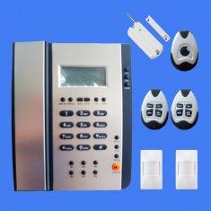 Quality Dual network PSTN and GSM alarm system with built in phone CX-217 for sale