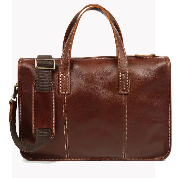 Quality Classic Gloss First Layer Cowhide Laptop Messenger Bags for sale