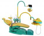 Clinic dental chair sutable for kids and adult dental products with green chair