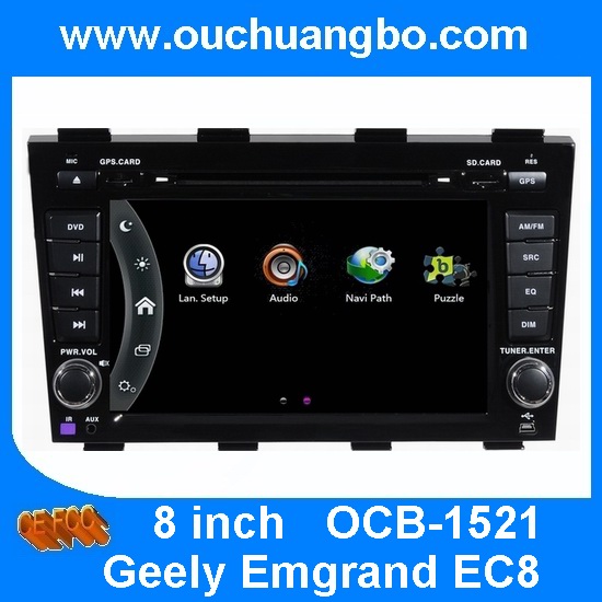 Quality Ouchuangbo car dvd gps player stereo navigation Geely Emgrand EC8 2011-2015 support Russian for sale