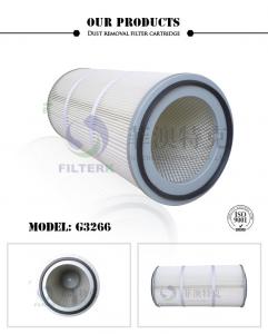 Quality Pleated Folding Industrial Extractor Filters , 324 * 213 * 660mm Dust Filter Cartridge for sale