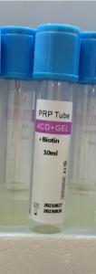Quality Disposable Separated PRP Blood Collection Tubes ACD GEL BIOTIN for sale