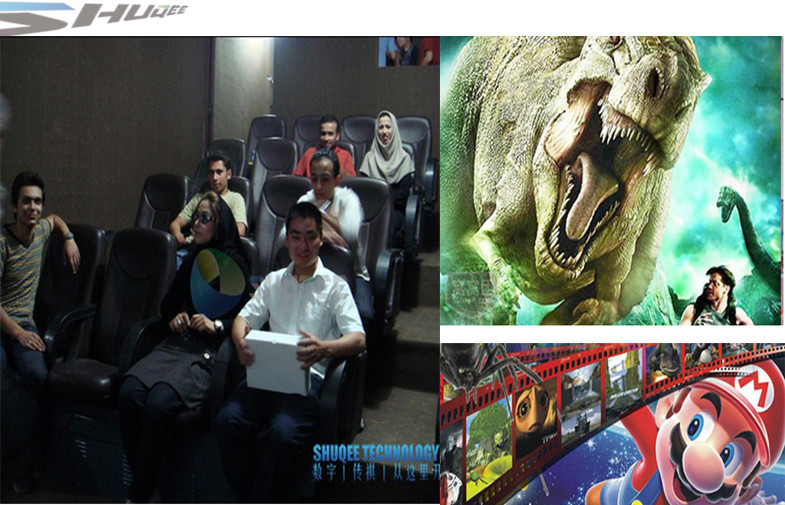 Quality Customized 4D Movie Theater With Simulator System, 2 / 3 Seats / Set Motion Chair for sale